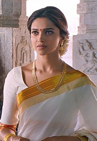 deepika padukone chennai express white saree