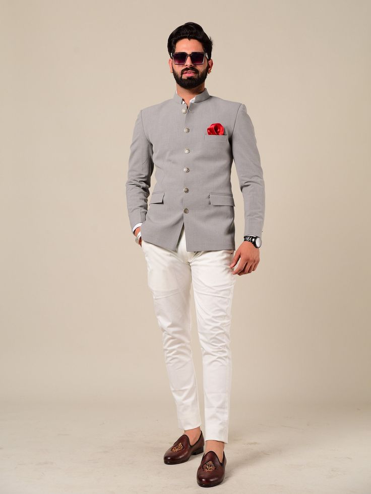 jodhpuri bandhgala coat with trousers